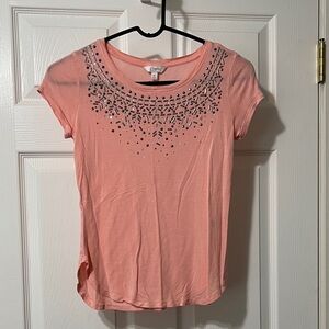 Candie's Pink Top with Black Detailing